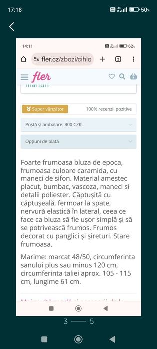 cămăși de dama 50