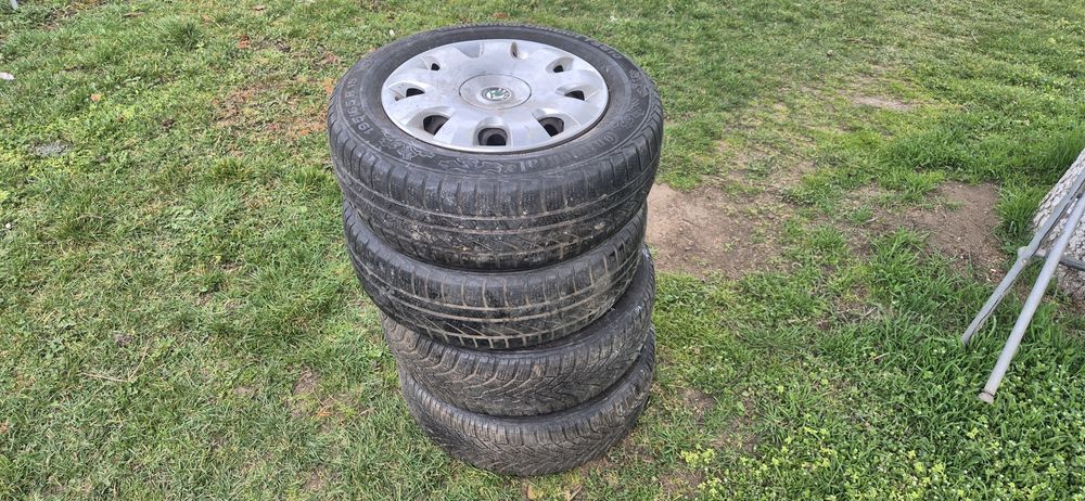 Set jante+anvelope iarna 195/65/15