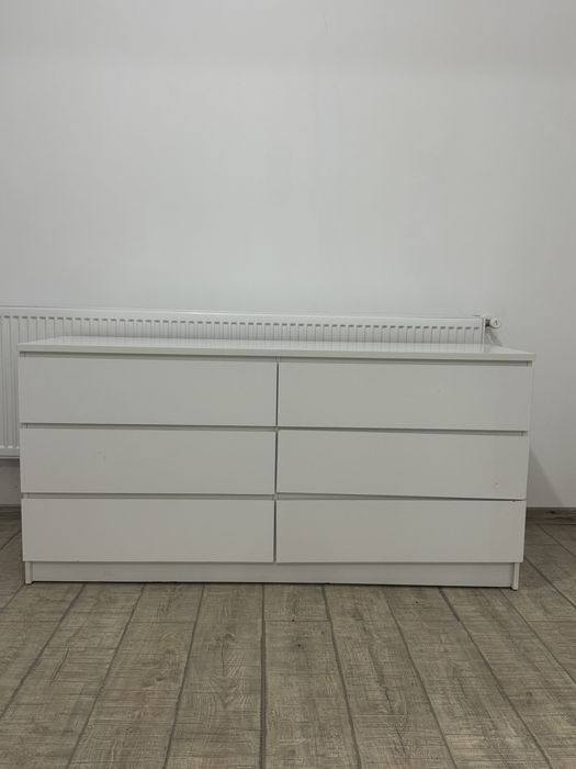 Comoda alba 6 sertare