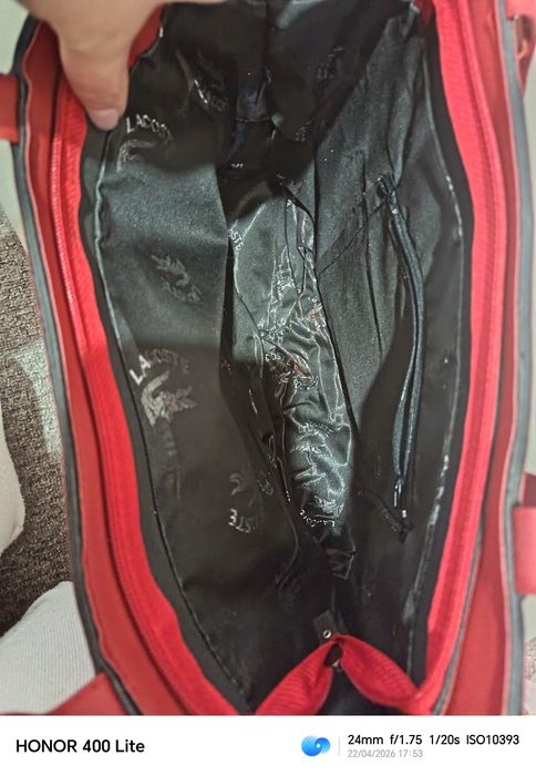 Оргинална чанта на lacostе