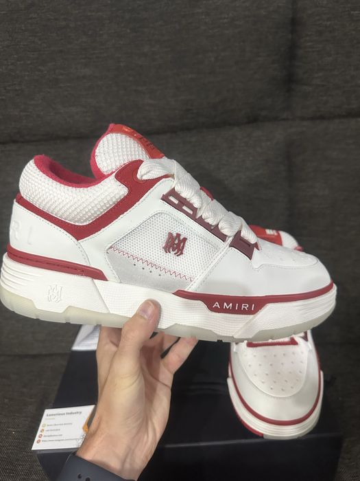 AMIRI MA1 White Red