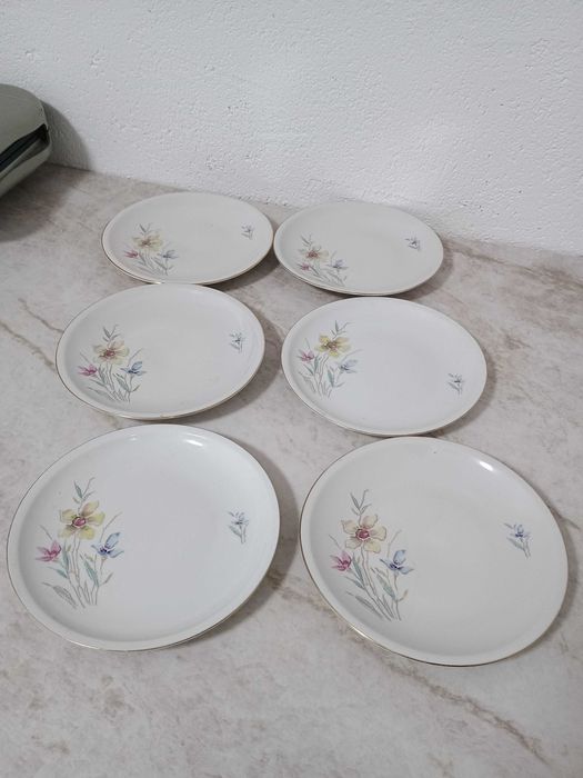 Set 6 farfurii servire desert portelan German TRIPTIS PORZELLAN retro