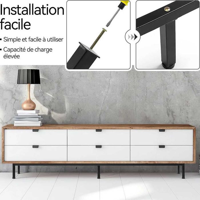 Set de 8 picioare mobilier, Dreamark, dulap, canapea 35 (+2) cm