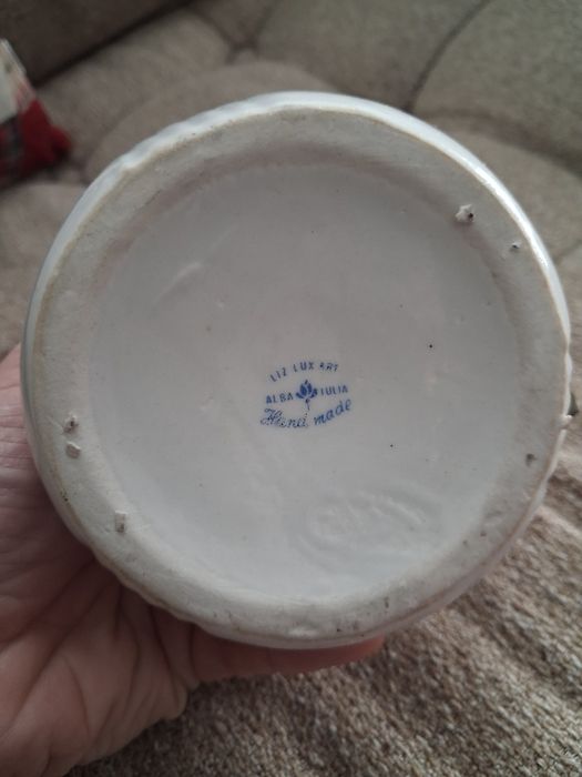 Vaza porțelan Alba Iulia handmade