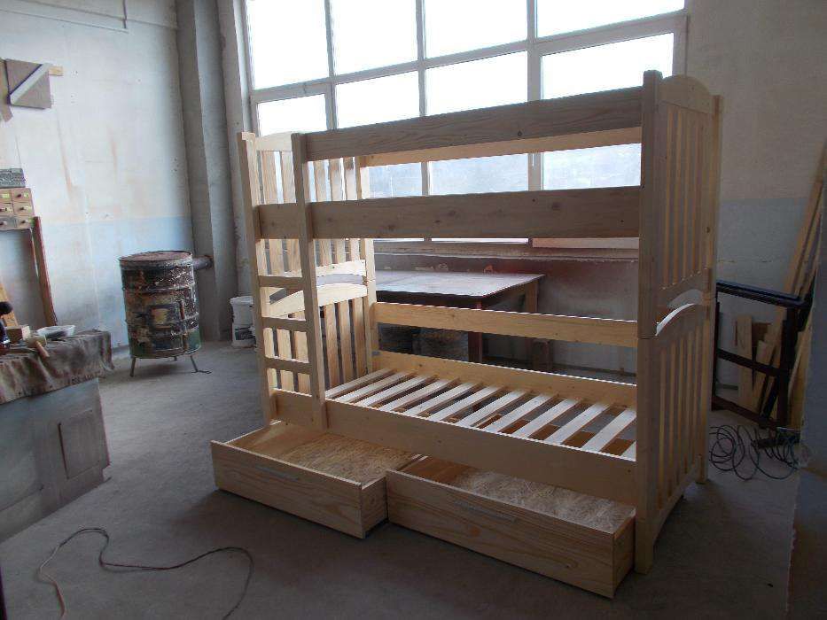 TRANSPORT GRATUIT.Pat etajat-supraetajat din  lemn masiv.Cod 2016