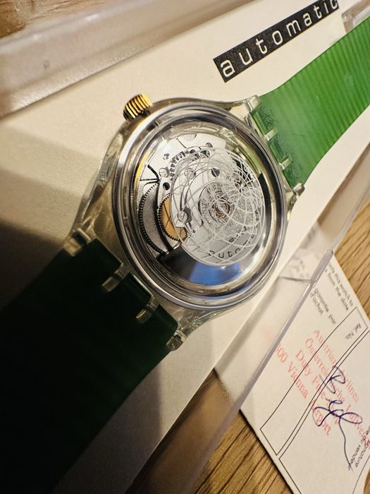 Swatch SAK102 Automatic Watch IN OUR HANDS Earth Summit 1992