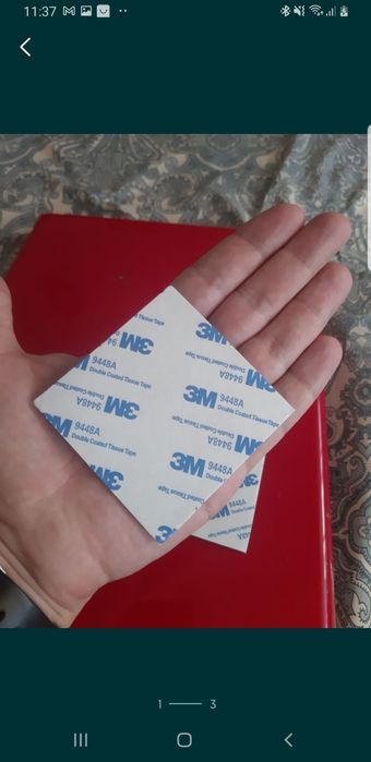 Banda 3M dublu adeziva 80x80x1.5mm 5 bucati