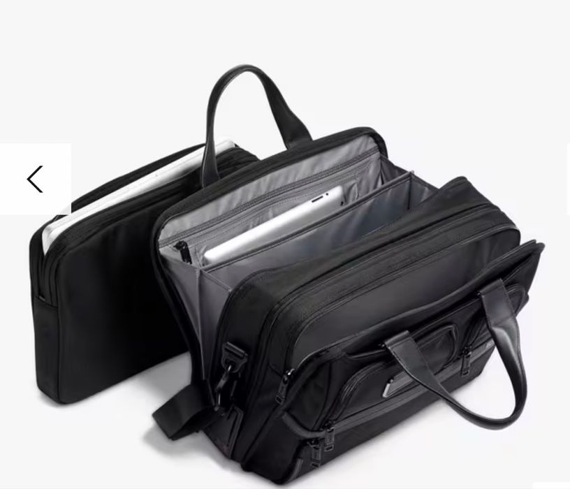 Tumi Alpha 3 Expandable Organizer Laptop Briefcase, черный