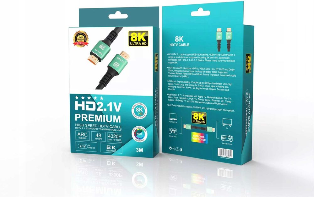 HDMI kabel 3m 4K,8K