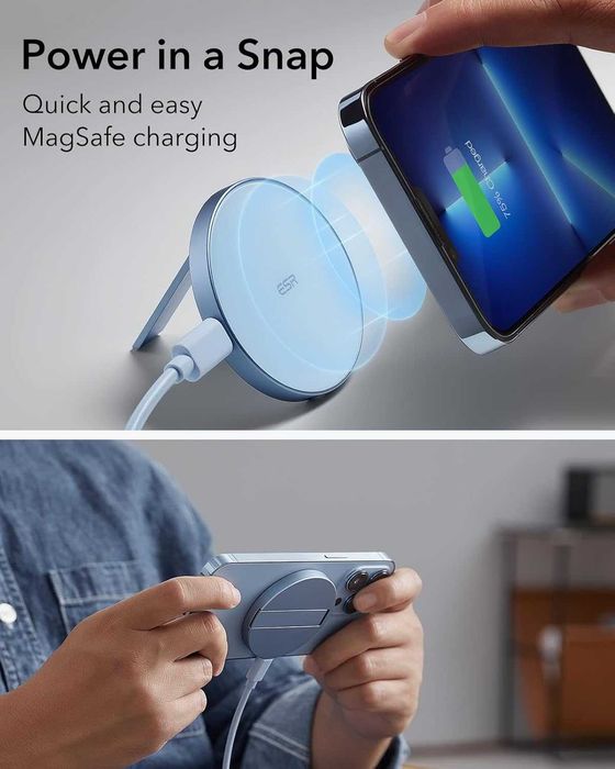 Безжично зарядно устройство ESR HaloLock със стойка