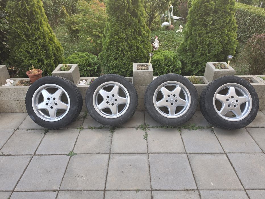 Оригинални Mercedes 16" джанти 5x112 с гуми 215/55 R16 – 4 бр.