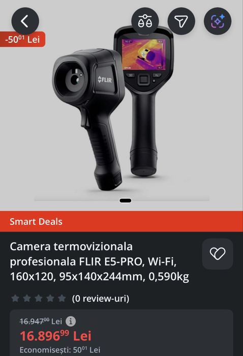 Flir E5PRO camera termoviziune profesionala