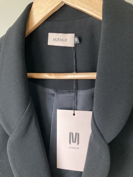 Blazer Murmur, negru oversize, nou cu eticheta, mărimea 38