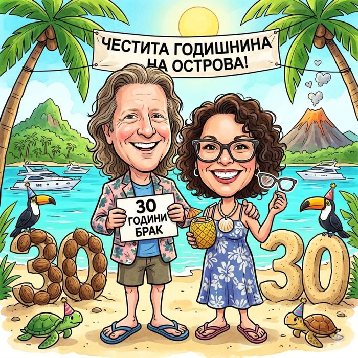 Карикатура в рамка