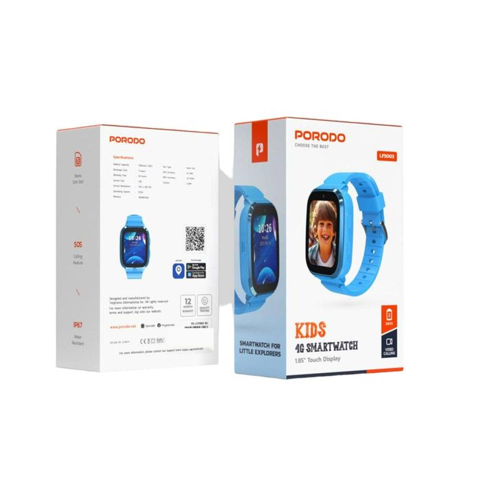 Новый Детские часы Baby Smart Watch Porodo 4G