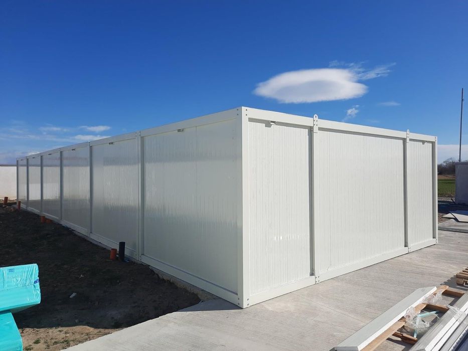 Модулен контейнер Сглобяема къща Павилион Фургон за живеене офис