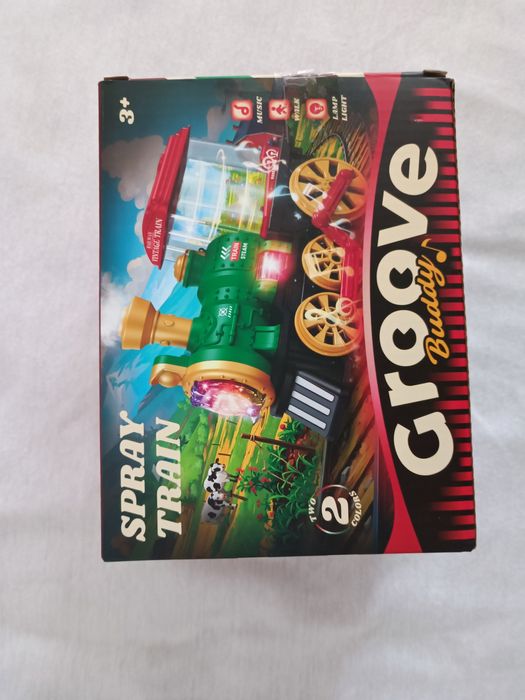 Jucarie tren electric cu aburi