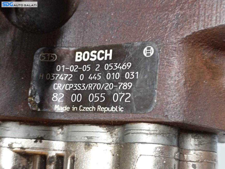 Pompa Inalta Presiune cu Senzor Regulator Renault Master 1.9 DCI 2001 - 2010 Cod 0445010031 8200055072 [M6482]