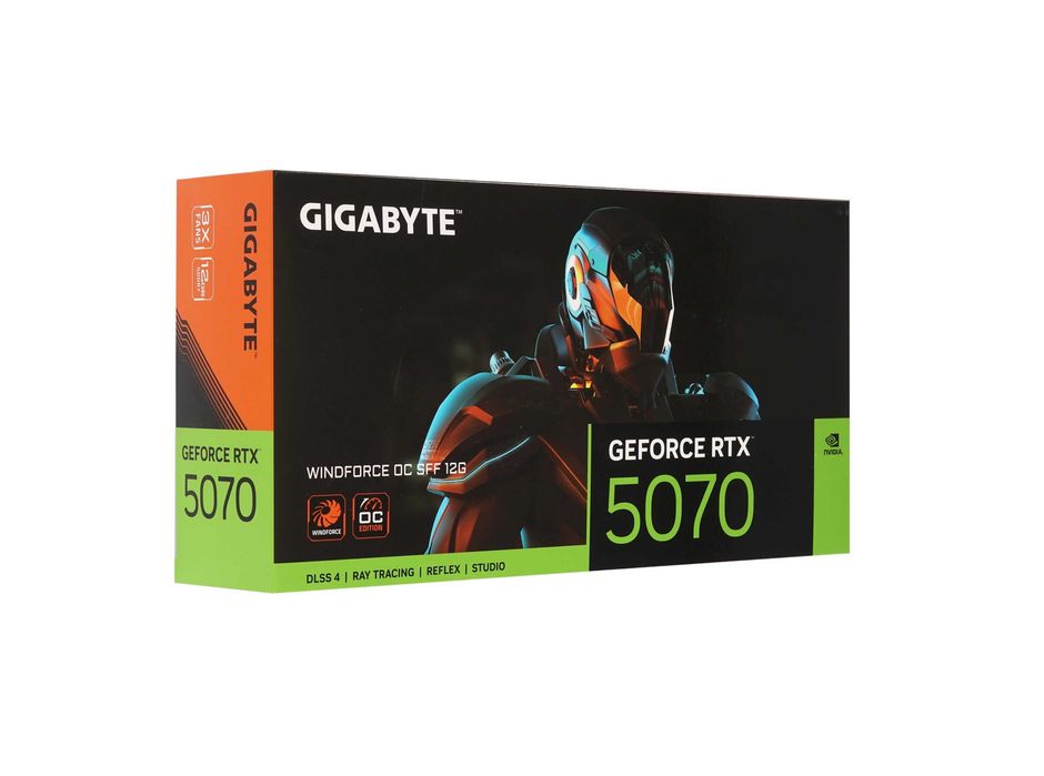 - Видеокарта Gigabyte RTX 5070 WINDFORCE OC 12GB (GV-N5070WF3OC-12GD)