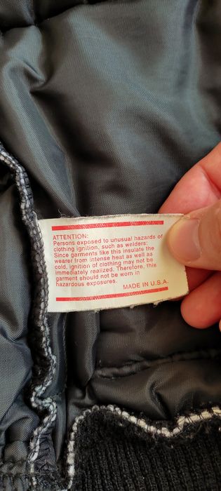 Jachetă / geaca Vintage CAT Caterpillar Bomber Matlasată – Made in USA