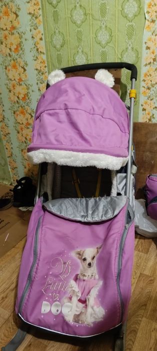 Санки коляска в хорошем состоянии