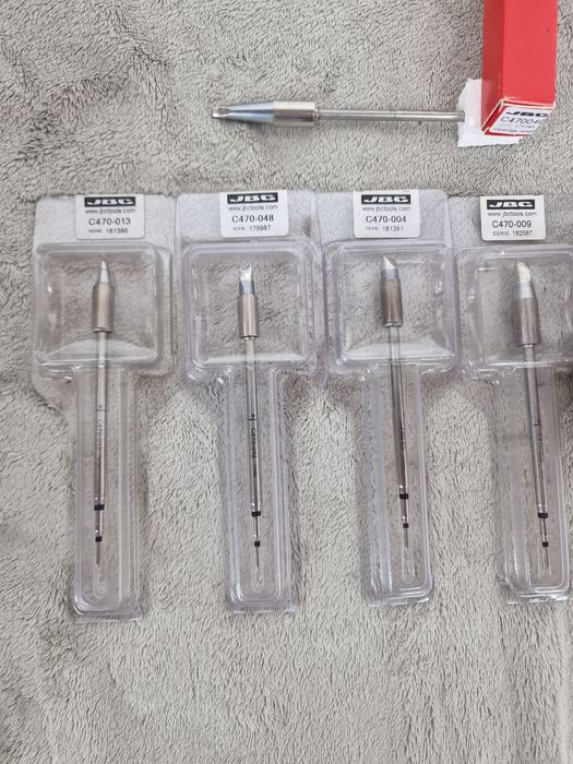 Set vârfuri/cartridge JBC C470 originale – modele diverse, noi