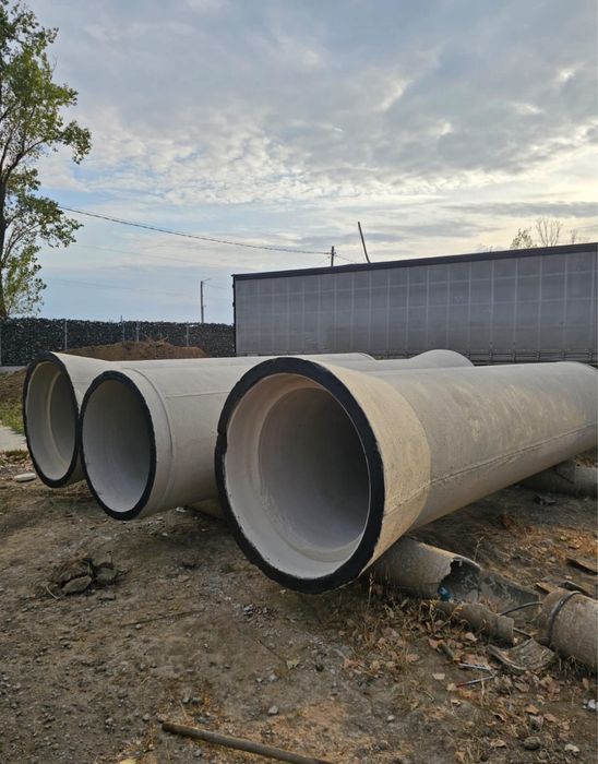 Tuburi beton armat Ø600 / Ø800 / Ø1000 – 5.20 m – Transport disponibil