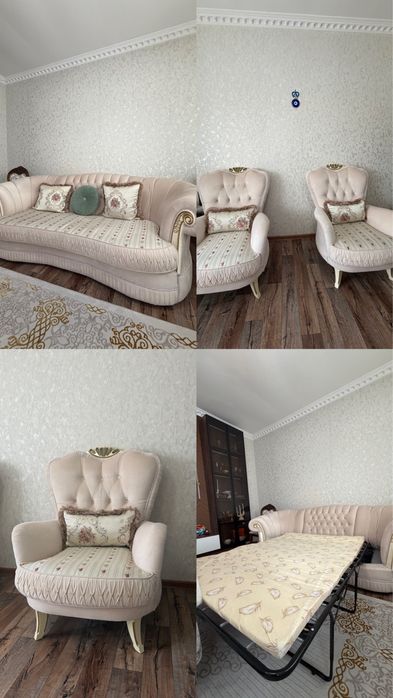 Продам диван с двумя креслами