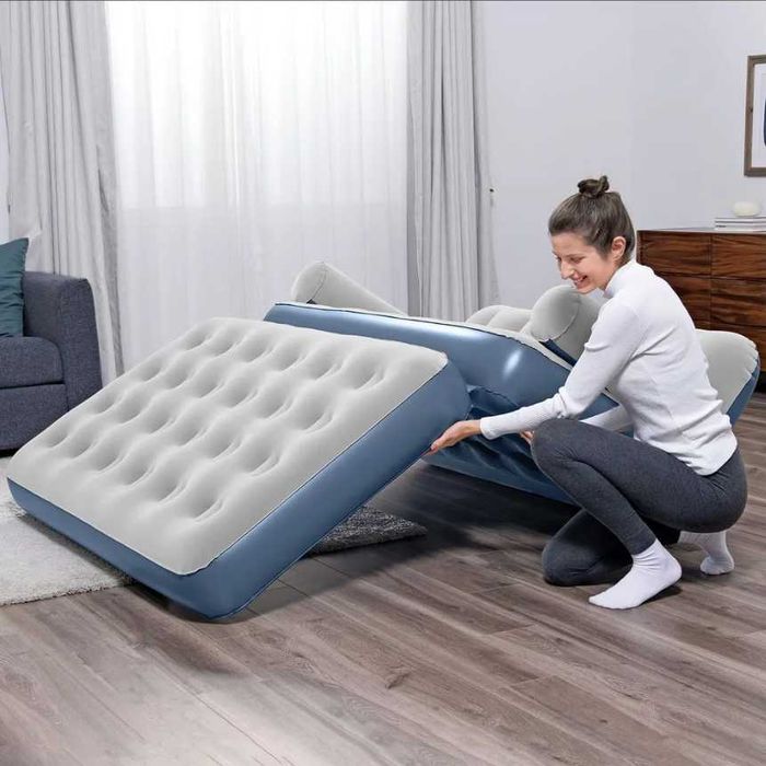 Диван надувной-188х152х64 см. Доставка и насос бесплатно