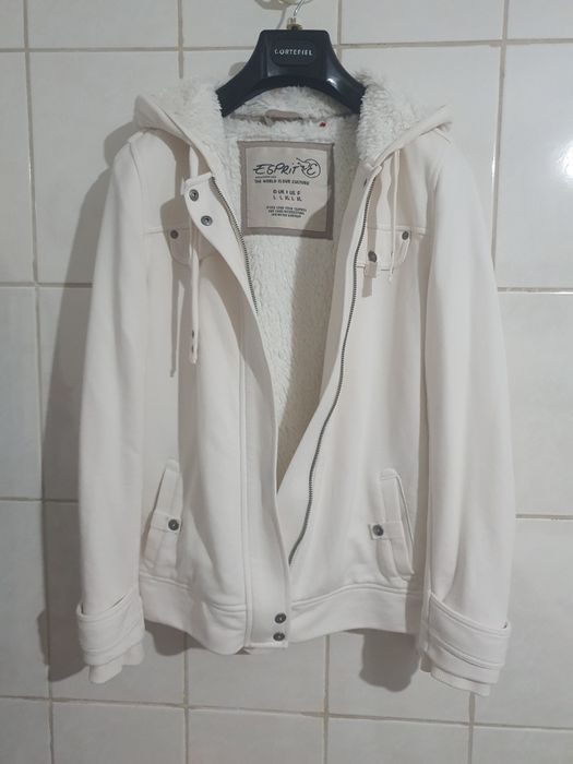 Jacheta uni sex ,imblanita alba