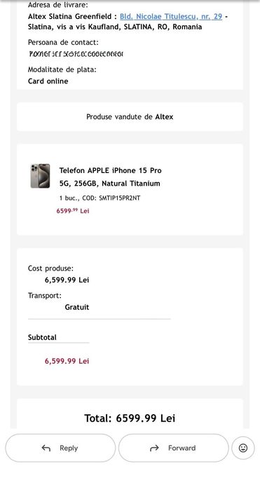 Iphone 15 Pro natural titanium silver