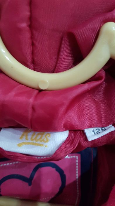 Розово палтенце 128 размер