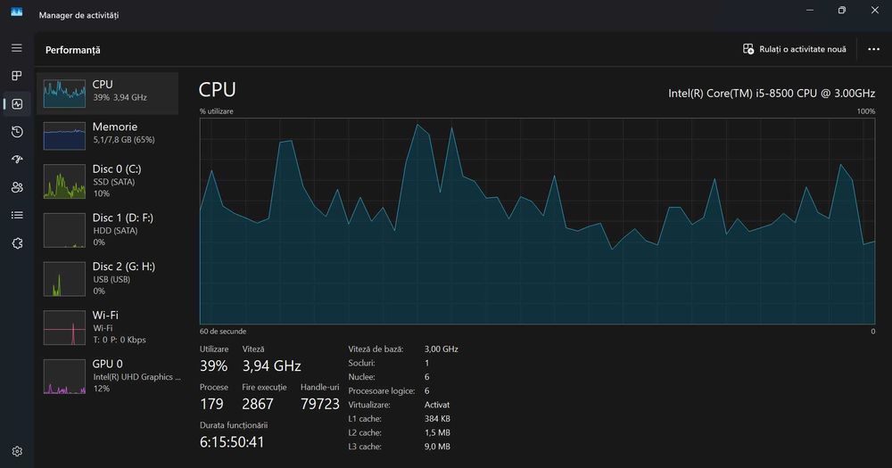 HP prodesk 400 G5 MT I5 8500 / Licenta Windows 11 Pro