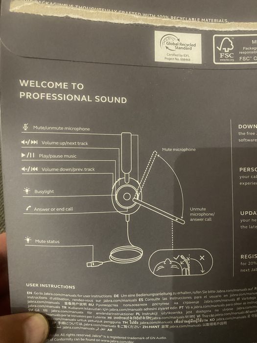 Слушалки Jabra Evolve2 40