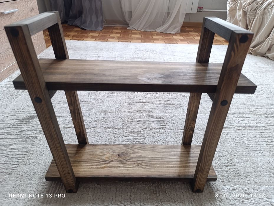 Деревянная полка в стиле лофт