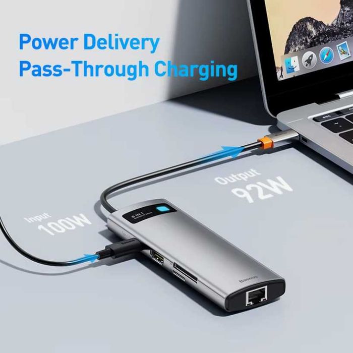 Док-станция Baseus 8-in-1 USB-C 3.1 Hub