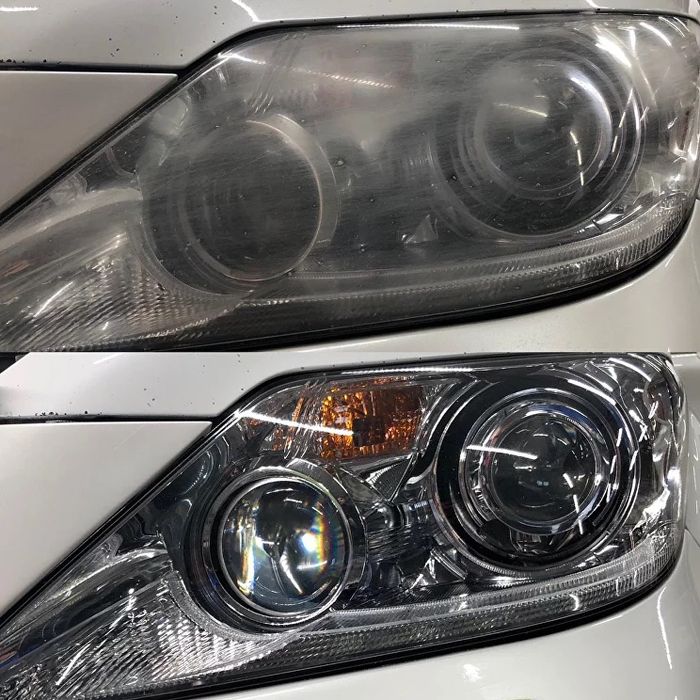 Полировка фар паром