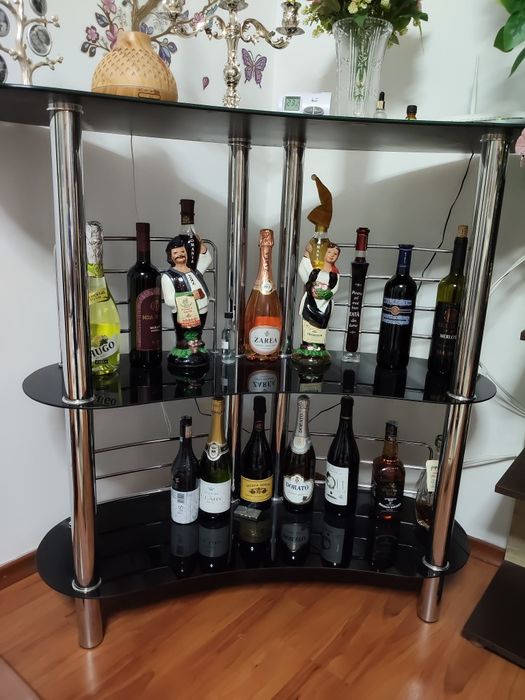 Bar sticla cu inox