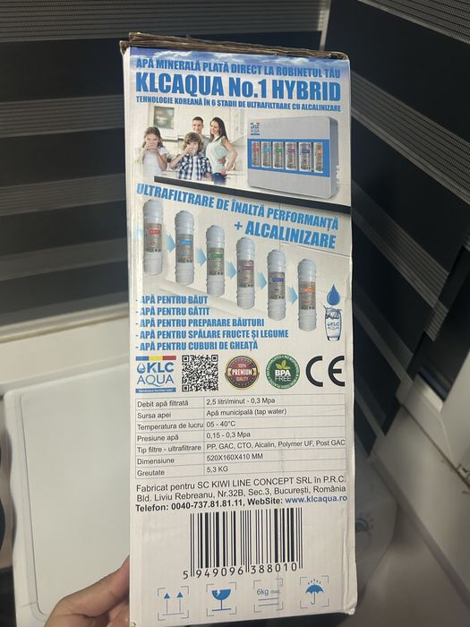 Filtru de apa KLCAQUA No.1 HYBRID