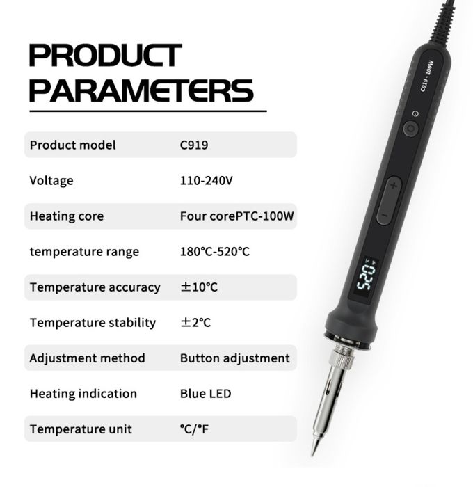 Комплект поялник 100W до 520°С