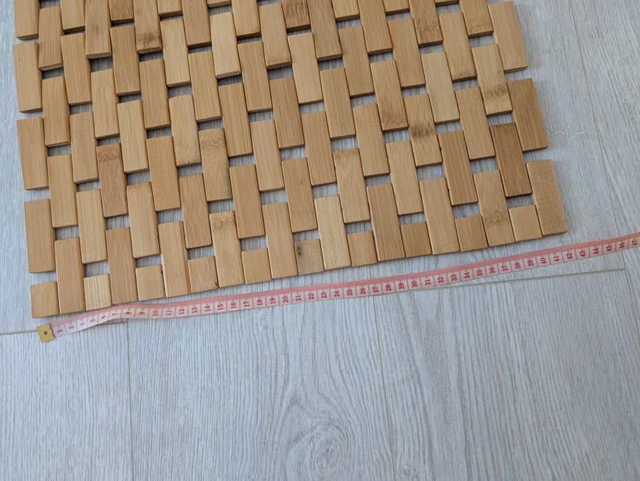 Covorașe baie lemn bambus 60x40