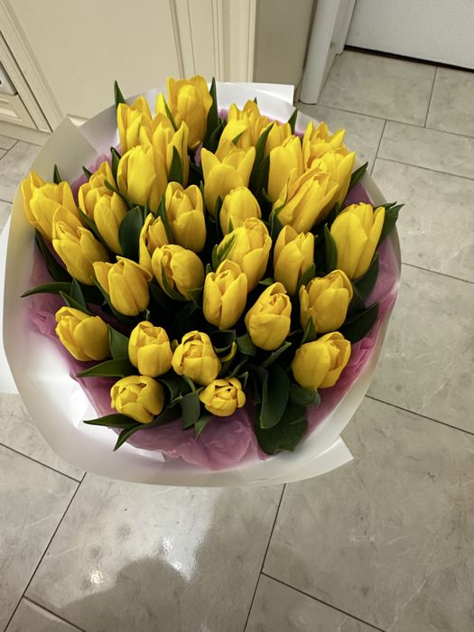 Цветы тюльпаны свежие