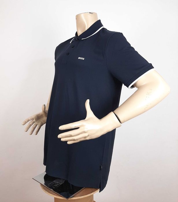 Hugo Boss Parloy190 - Оригинална мъжка тениска с яка размер XL