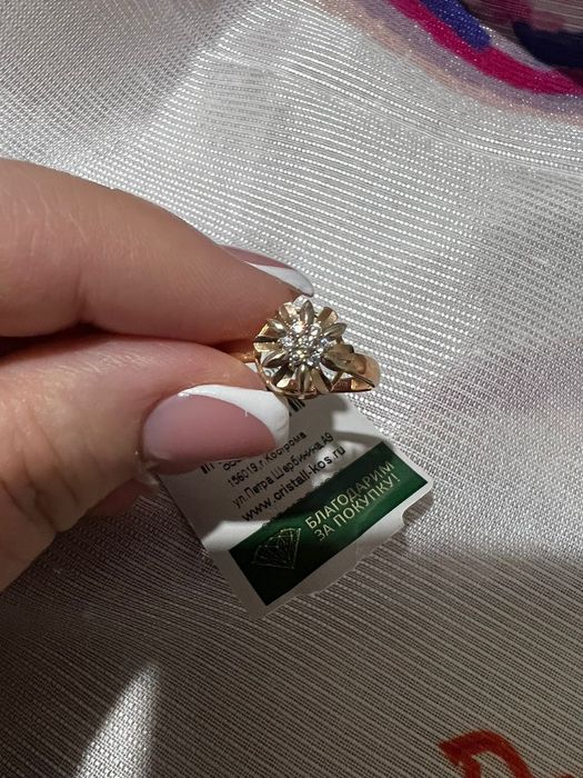 кольцо золотое 18р