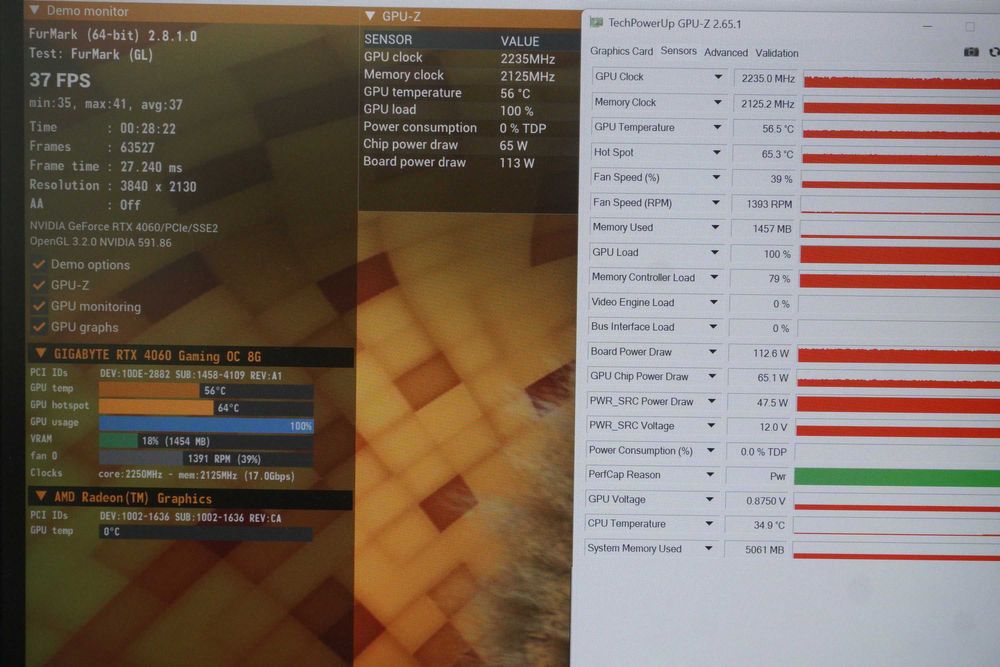 RTX 4060 8GB Gigabyte OC видеокарта GPU Nvidia/ вкл. ДДС