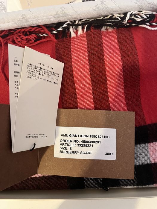 Burberry шал кашмир нов