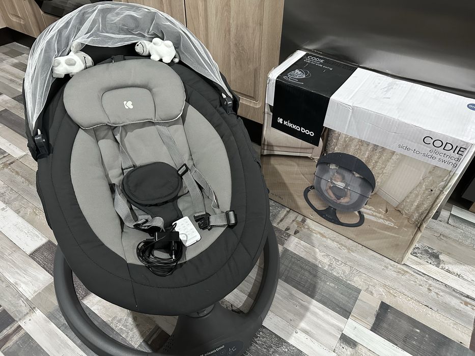 Електрическа люлка KikkaBoo - Codie, Dark Grey