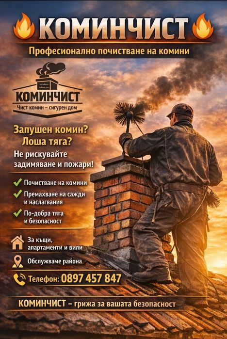 Коминчист  -чист комин сигурен дом