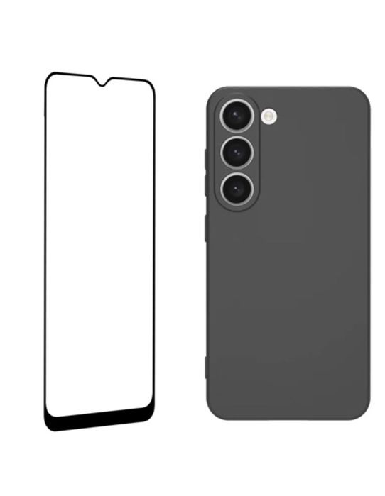 Husa Silicon Super Clear +Folie Sticla Samsung A14/A15/A34/A54/A16/A06
