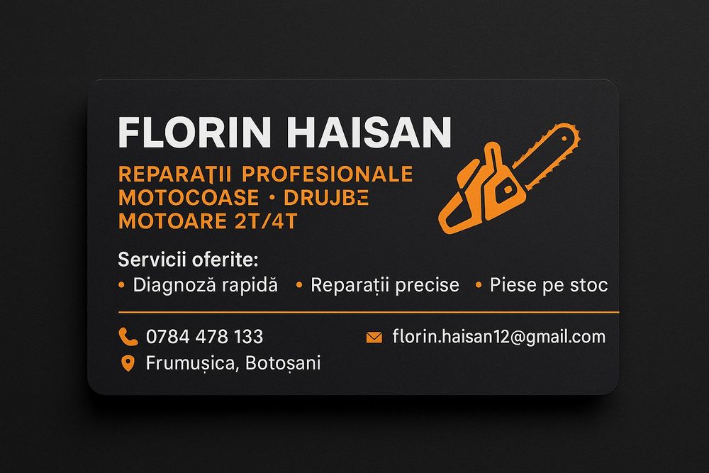 Reparații profesionale drujbe, motocoase, motoare și utilaje